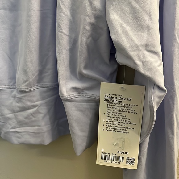 NWT LULULEMON Ready to Rulu Half Zip Pullover - Picture 2 of 9